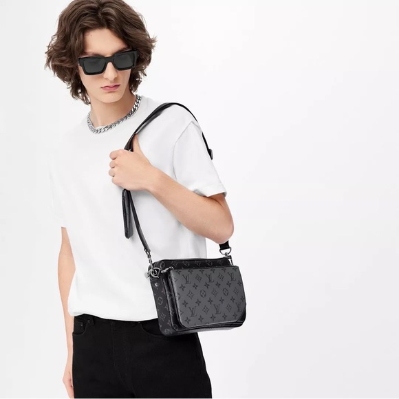 Louis Vuitton Trio Messenger Reverse Eclipse LV Monogram Shoulder Crossbody Bag - Picture 3 of 4